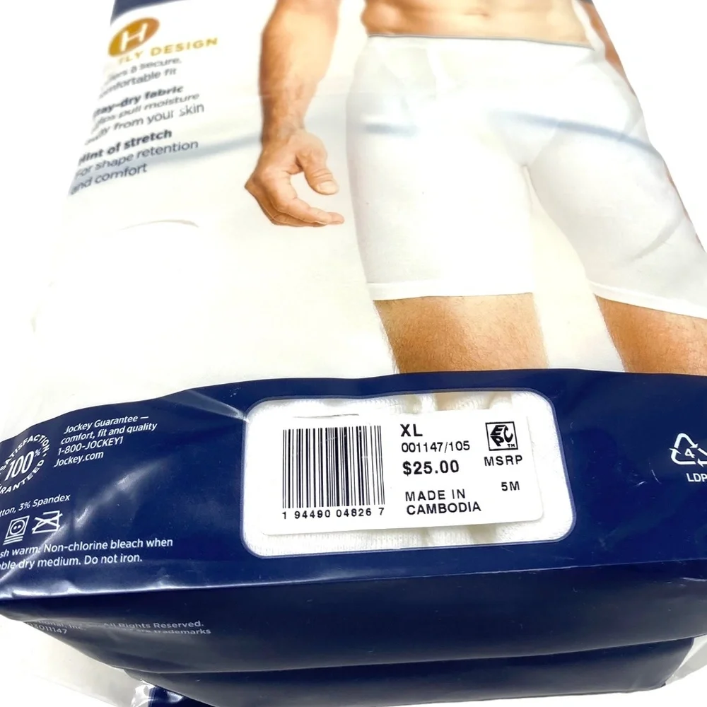 Jockey Men H-Fly Design Pouch 2 Pack Full-Rise Midway Brief Underwear 001147/105 - Picture 6 of 6